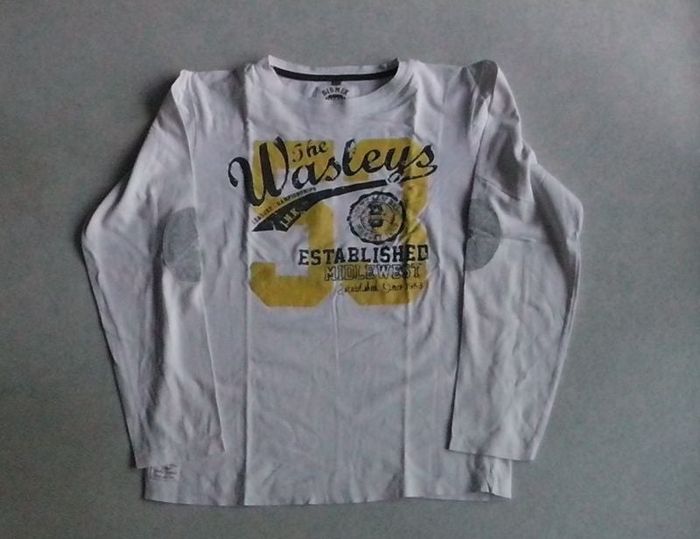 Maillot manches longues blanc imprimé "Wasleys"