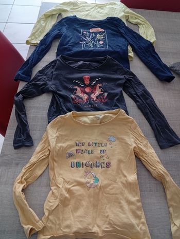 Lot tee-shirts manches longues 