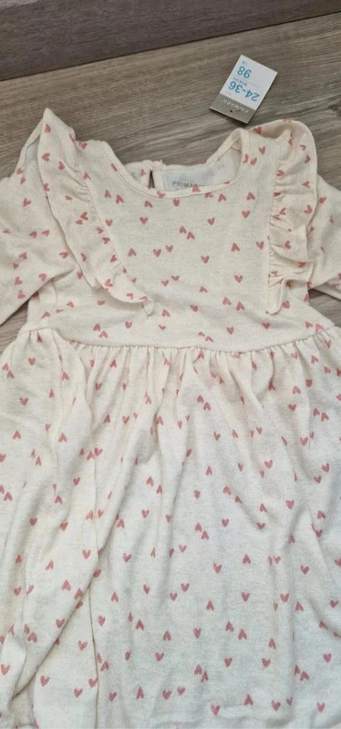 Robe blanche imprimés coeurs - photo numéro 3
