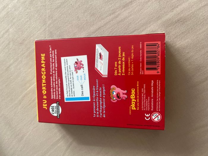 Jeu d’orthographe en 54 cartes – PlayBac - photo numéro 2