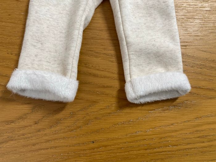 Tape à l’Oeil Pantalon polaire crème Taille 3 mois - photo numéro 3