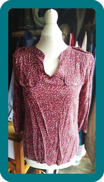 Blouse tunique manches 3 /4 imprimée