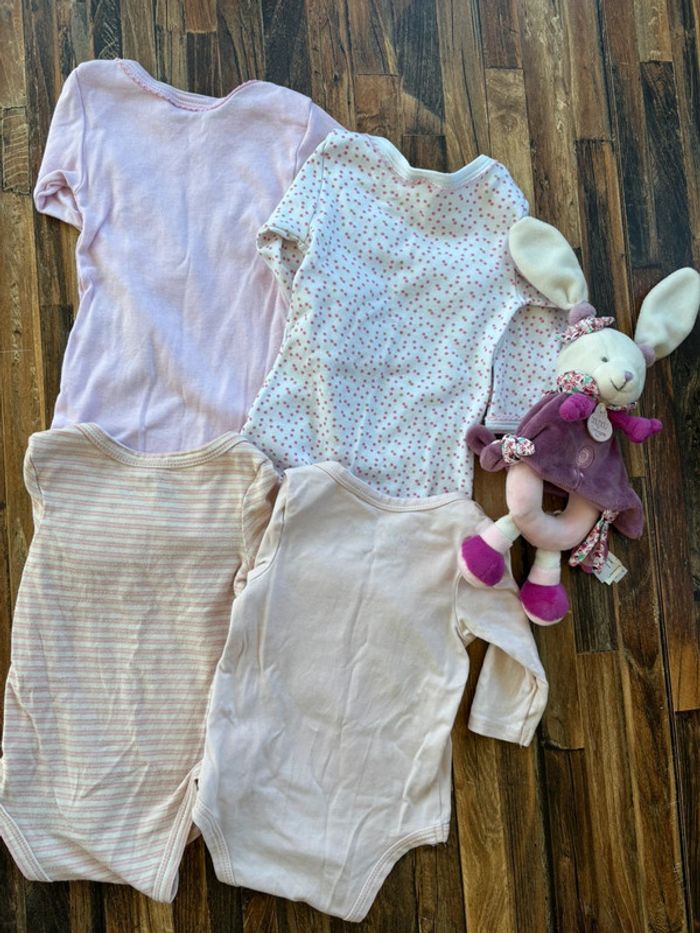 Lot bodies manches longues 3 mois fille - photo numéro 4