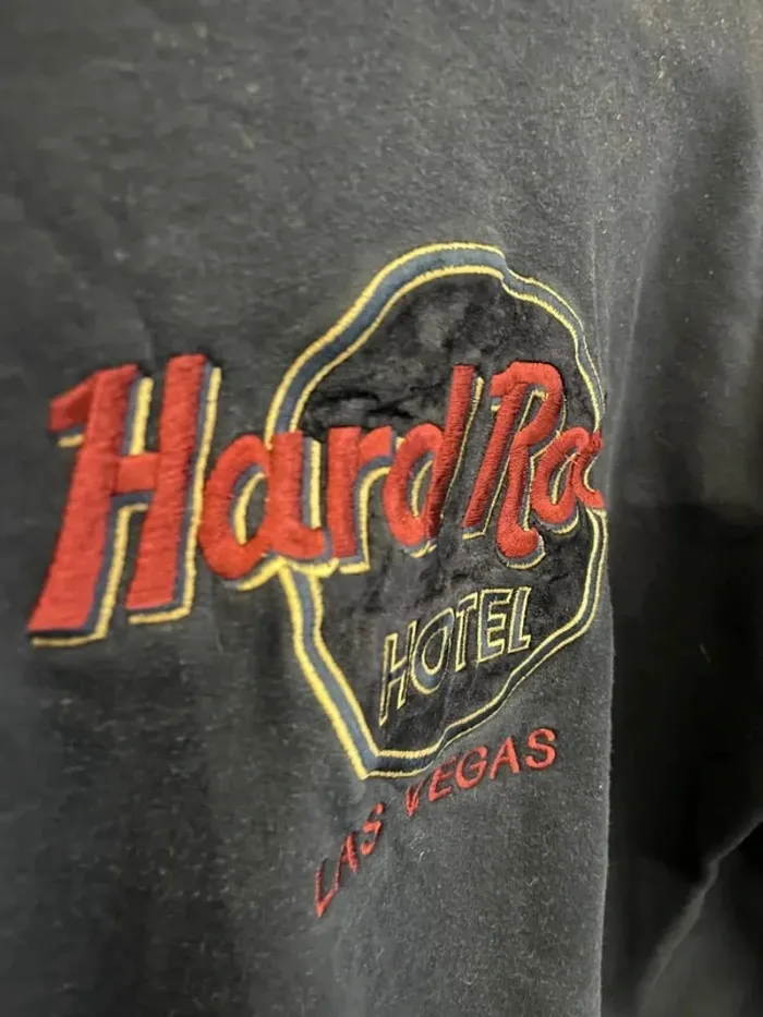 Crewneck Hard Rock Hotel Las Vegas Full Embroided Mens L - photo numéro 2