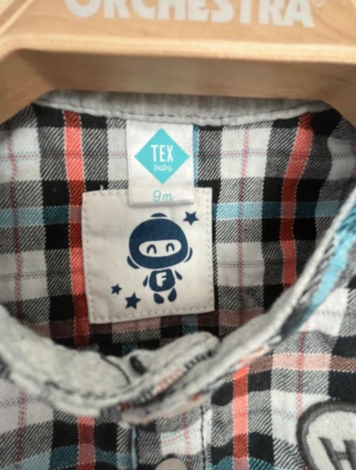 Chemise bébé garçon taille 9 mois tex baby - photo numéro 3