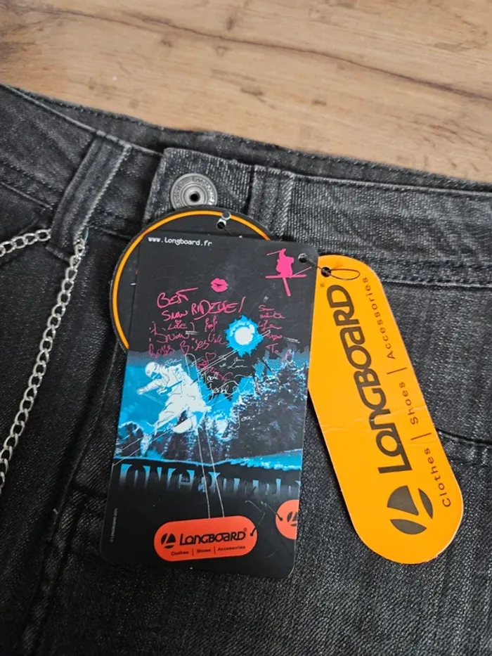 Jupe noir en jeans longboard 10 ans neuve - photo numéro 2