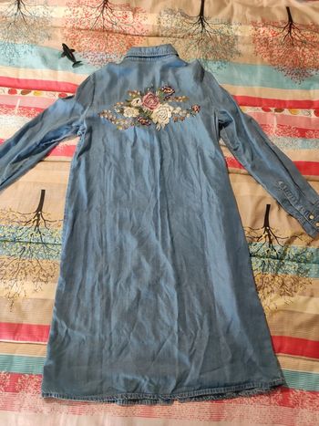 Robe en jean brodée Promod T 36