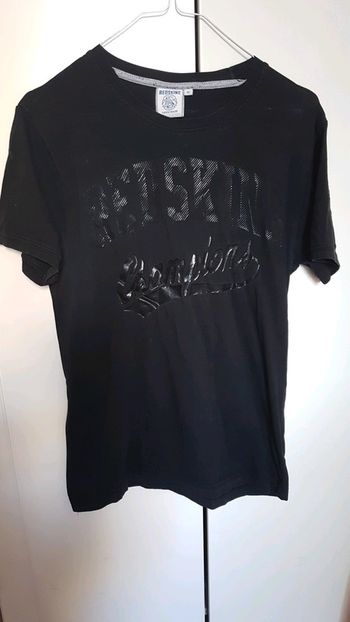 Tee shirt noir redskins