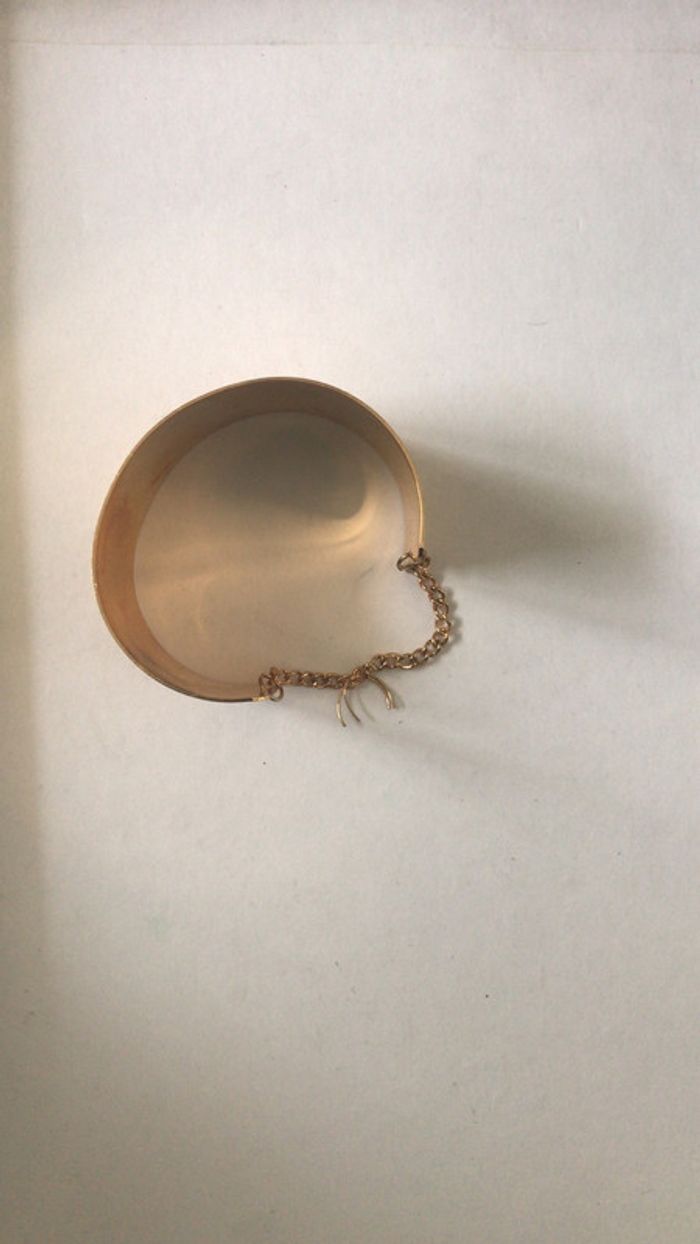 beau bracelet métallique couleur or - photo numéro 3