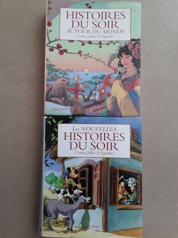 Lot 2 livres Histoires du soir GRUND BE