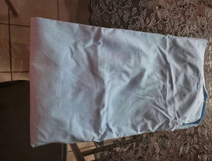 Drap housse combi sac de couchette avec élastique bleu jamais utilisé 54x130cm - photo numéro 2