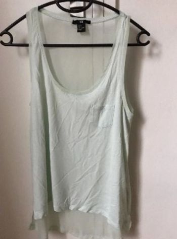 Débardeur vert eau H&M T.S Tbe