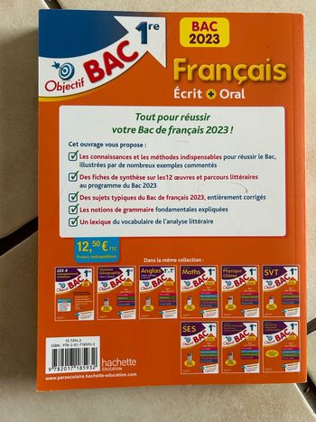 Livre prépa bac de Français 