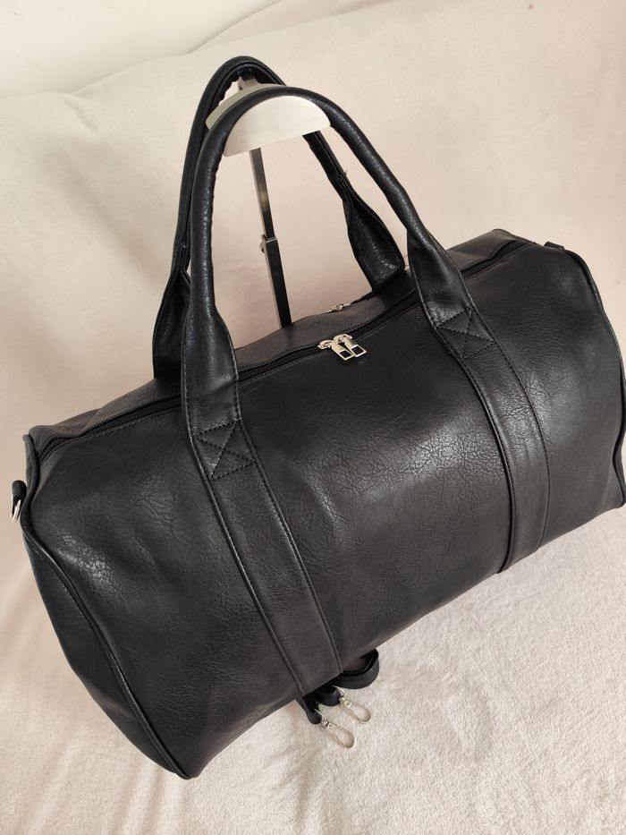 Sac de voyage week-end noir top tendance - photo numéro 3