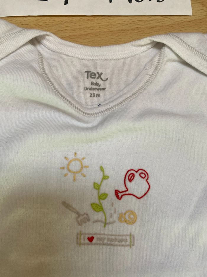 Teeshirt manches courtes Mixte 24 mois TEX - photo numéro 2