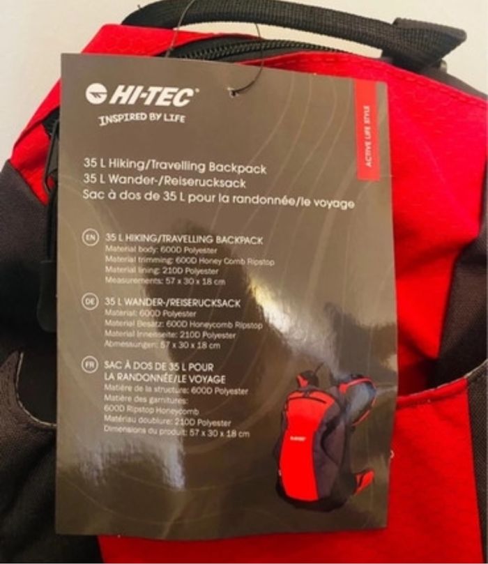 Sac à dos randonnée / voyage neuf Hi-Tec 35 litres - photo numéro 2