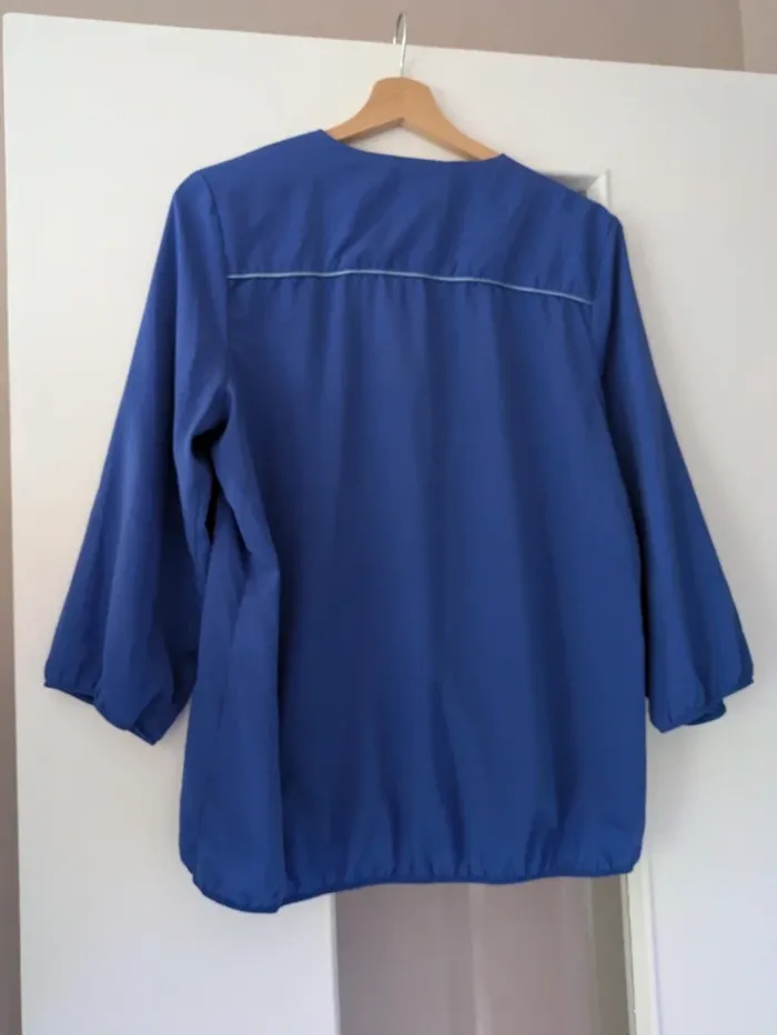 Magnifique haut blouse femme bleu violet Formul taille 44 - photo numéro 4