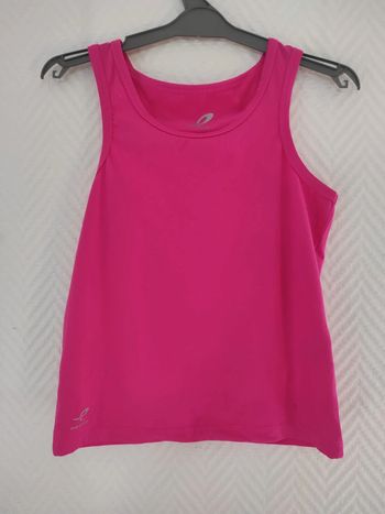 Débardeur sport rose Decathlon 8 ans