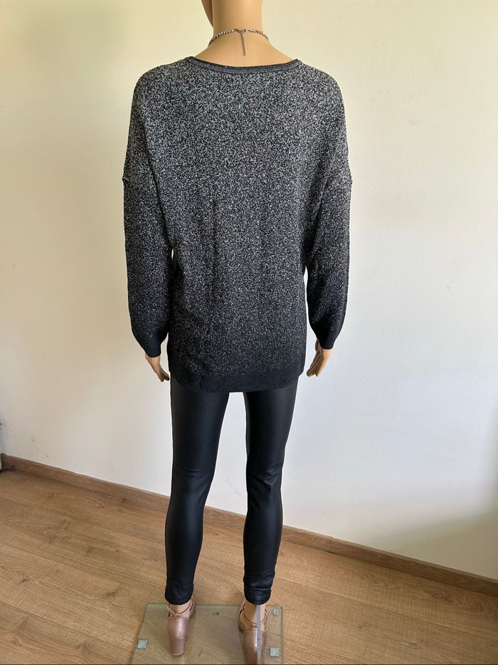 Pull noir et argenté pailleté Only taille L jamais porté - photo numéro 6