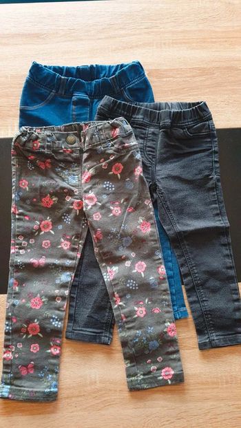 Lot de 3 jeans 92 cm