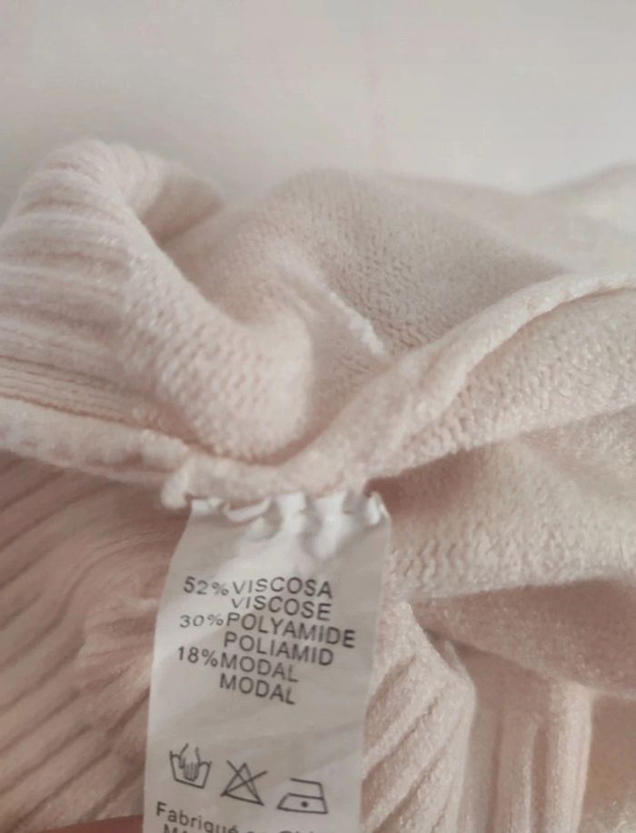 Robe pull col roulé blanc cassé TU - photo numéro 6