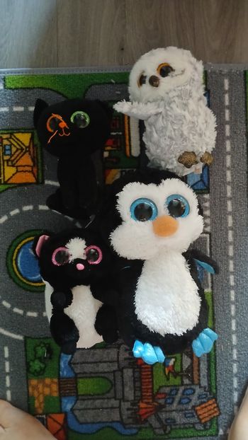 Lot de 4 peluches TY