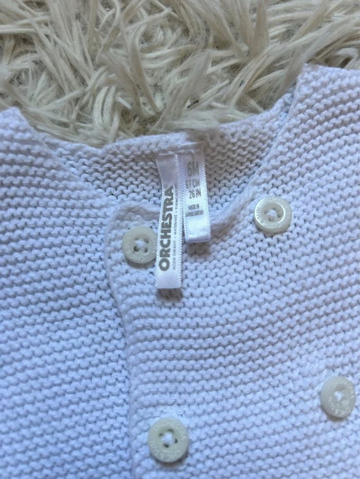 Gilet blanc 6 mois - photo numéro 2