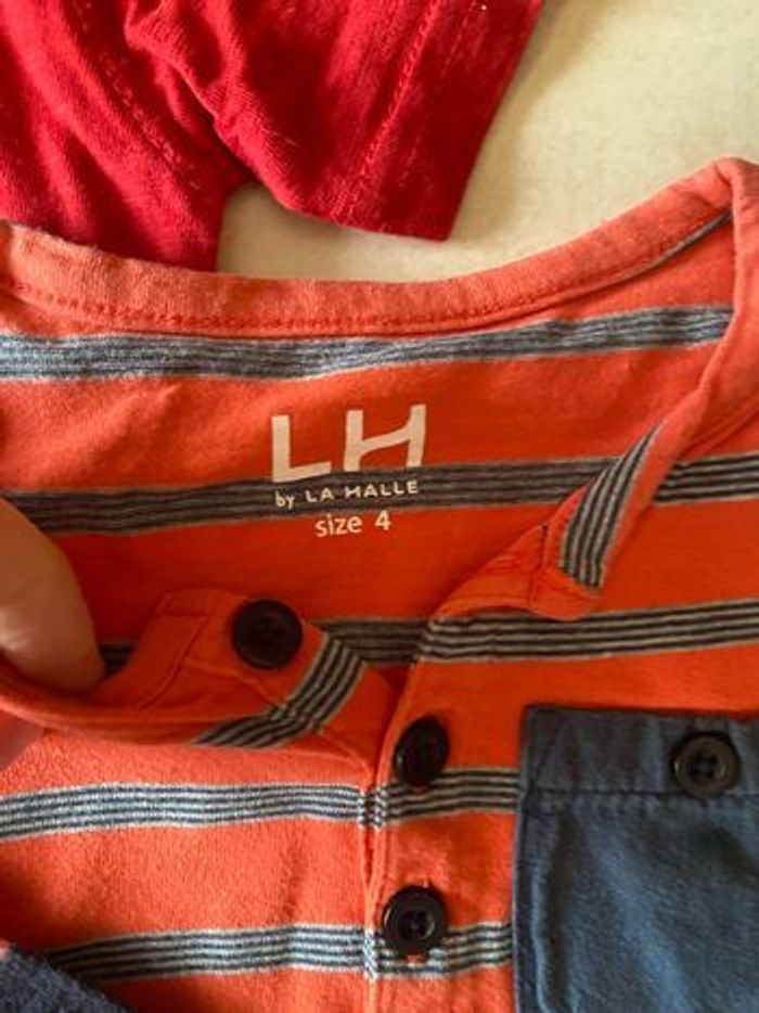 Lot de deux t-shirt et un polo pour garçons - photo numéro 6