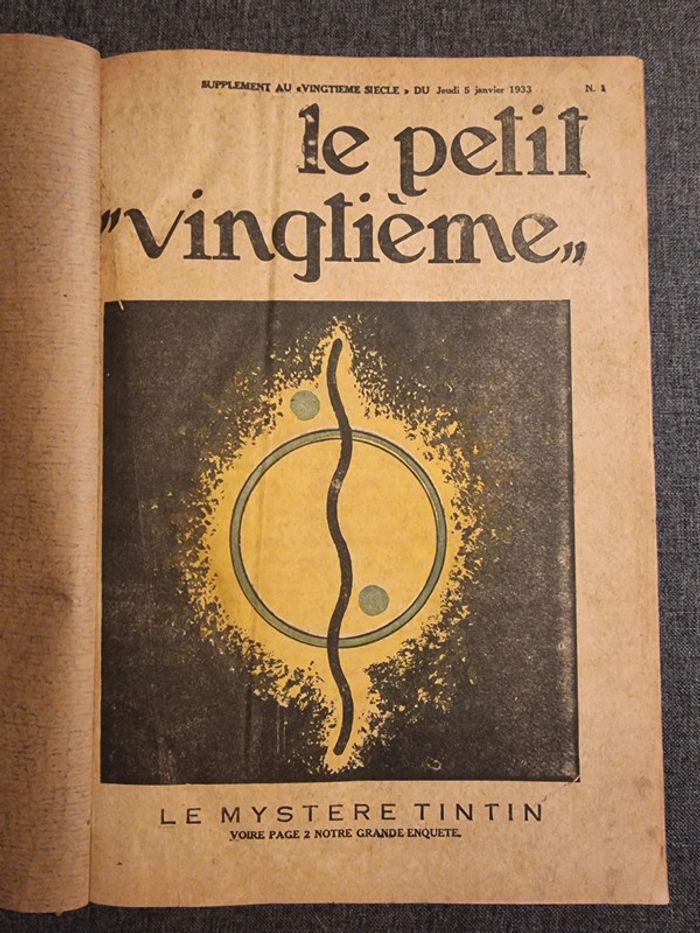 Reliure Petit Vingtieme 1933 - photo numéro 4