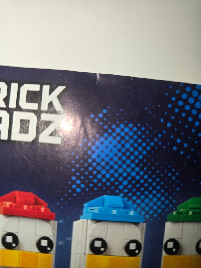 Lego brick headz picsou, rire, fifi et loulou disney 127, 128, 129 et 130 avec boite et notices - photo numéro 9