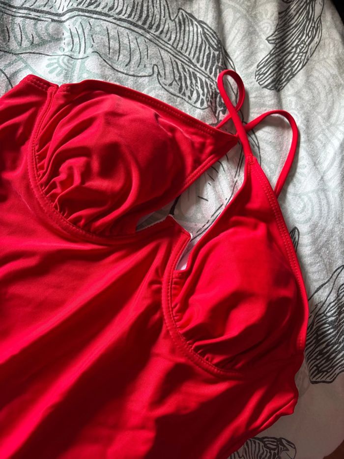 Maillot une pièce Shein rouge - photo numéro 2