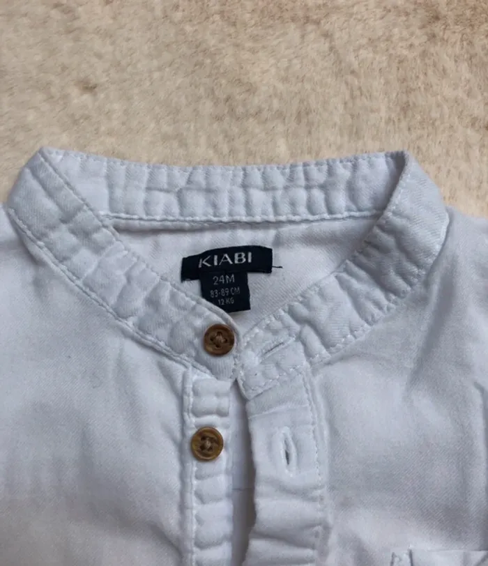 Lot 4 hauts manches longues tee-shirts / chemise 24 mois 86cm Vertbaudet Kiabi - photo numéro 10