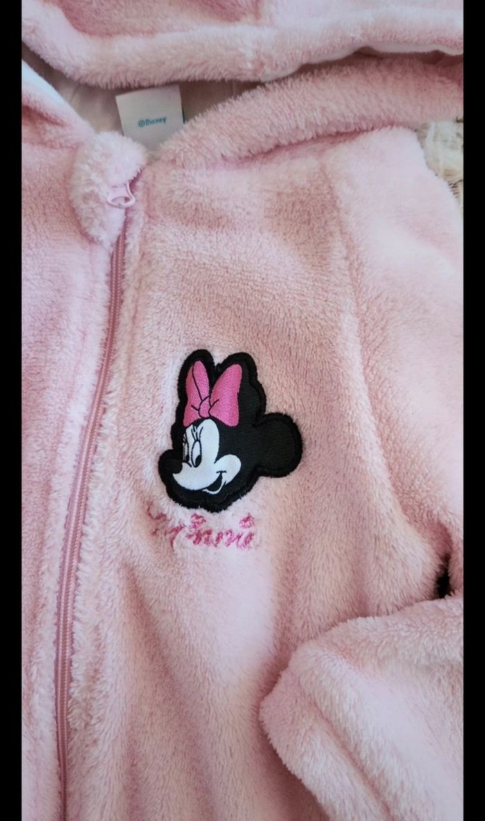 Pyjama Combinaison Bébé fille 12mois Disney Minnie Rose - photo numéro 3
