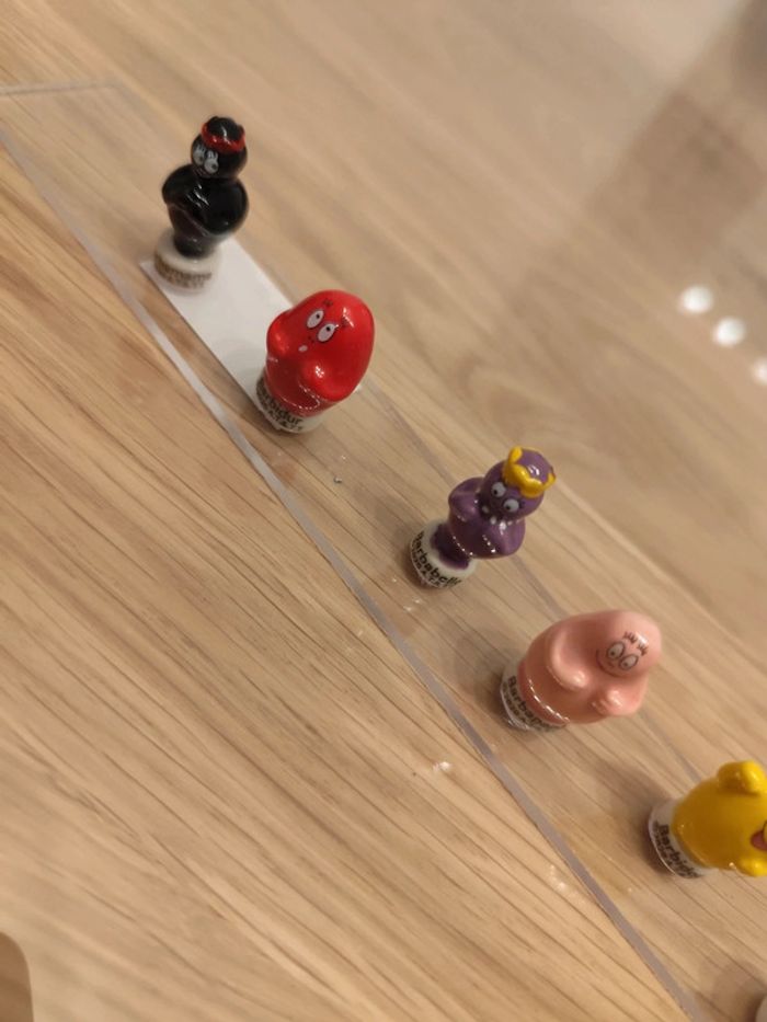 Lot de 8 figurines en céramique barbapapa - photo numéro 2