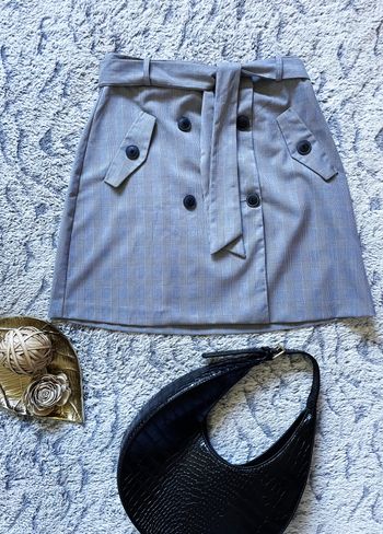 Jupe à carreaux Zara S/36