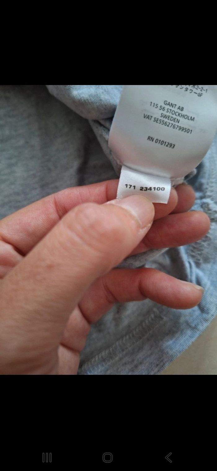 Tee shirt manches courtes homme gant - photo numéro 5