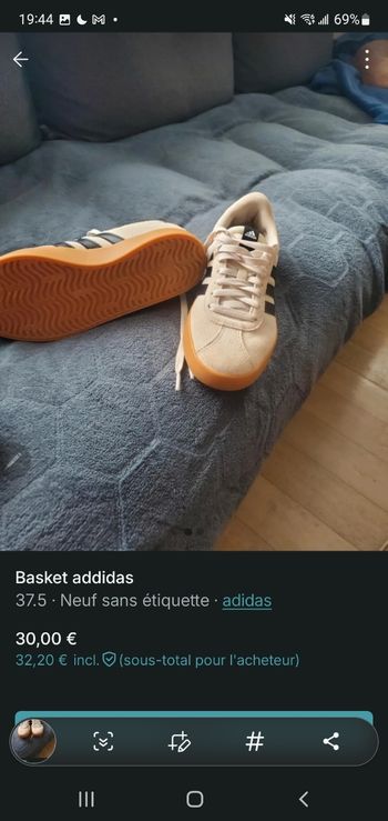 Basket addidas taille 37.5