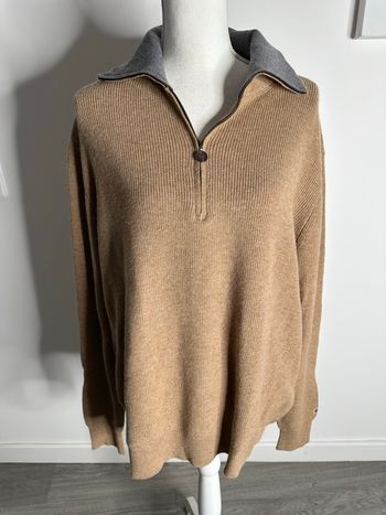 Pull beige laine et alpaga Serge Blanco TXL