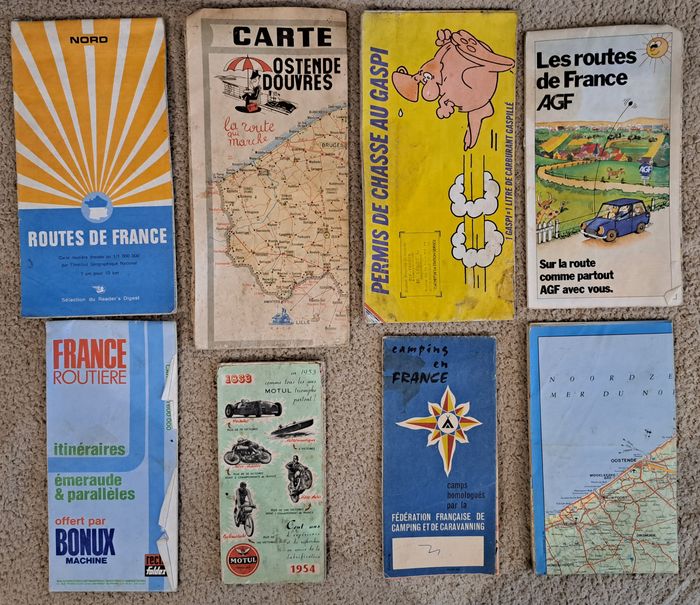 📚 Lot de 34 anciennes cartes routières Michelin et autres - photo numéro 6