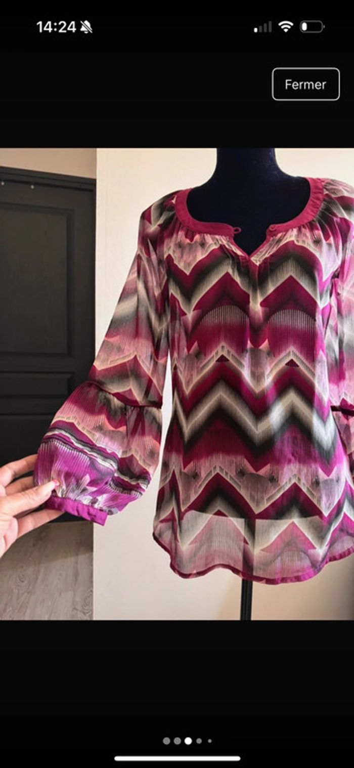 Haut voilage Marque esprit - photo numéro 3