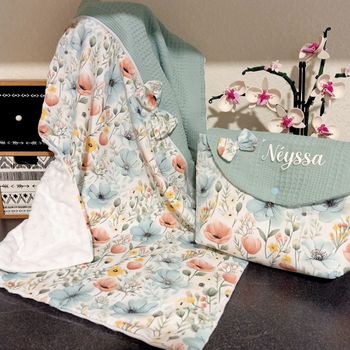 Couverture, plaid bébé et trousse