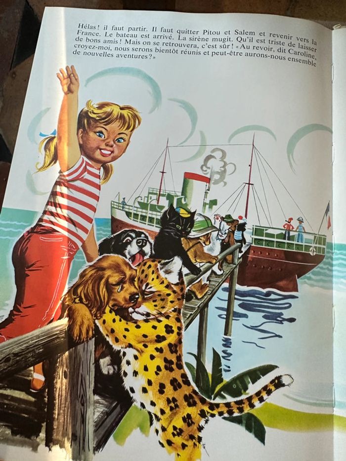 Recueil ancien vintage Les Aventures de Caroline livre bd album Pierre Probst blanc - photo numéro 15