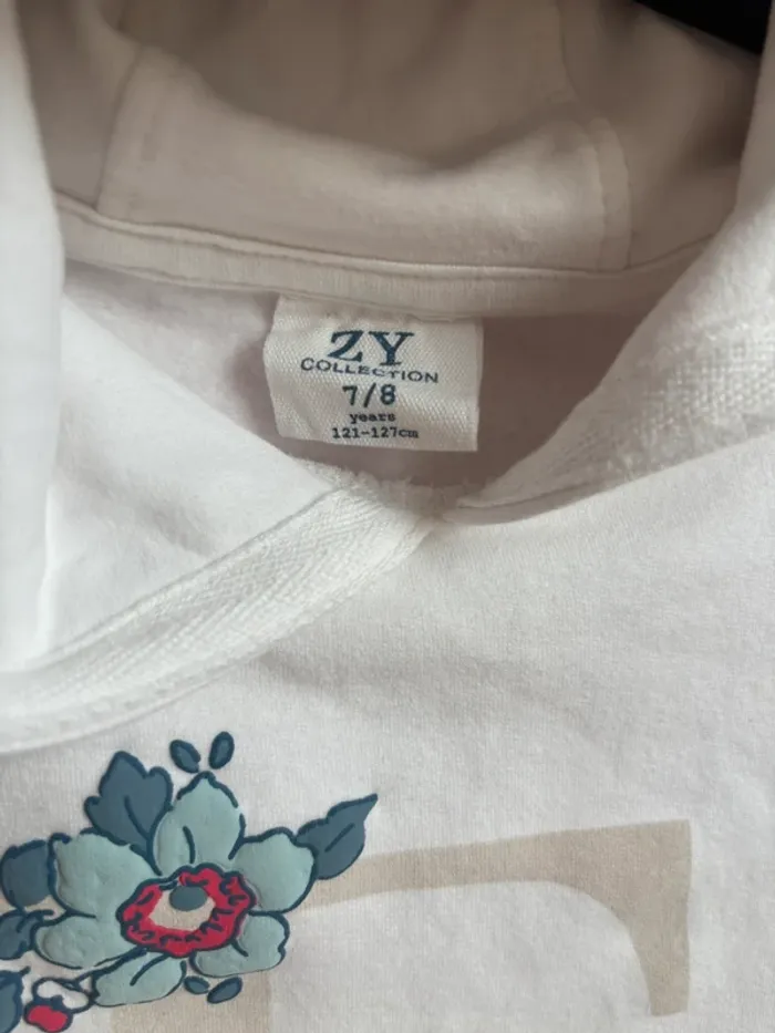 Neuf - Sweat à capuche Zippy 7/8 ans - photo numéro 4