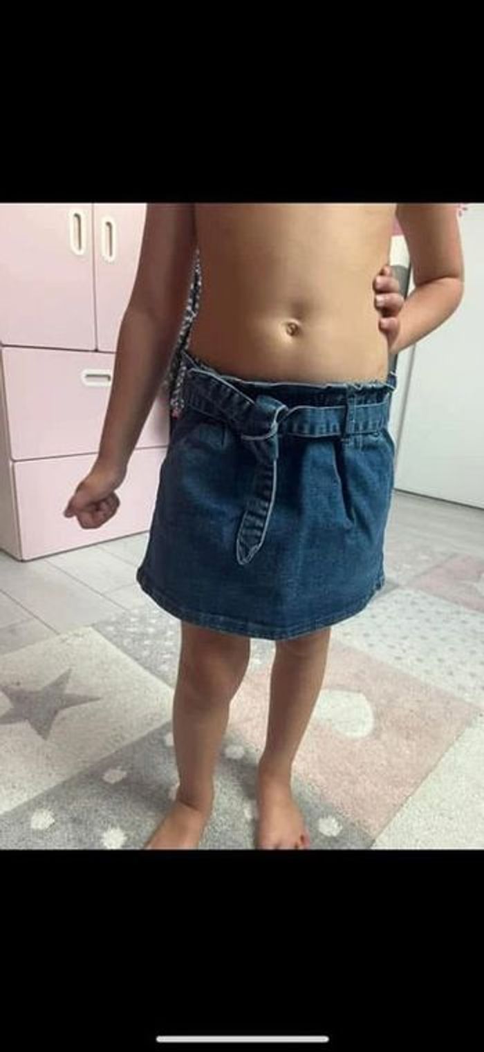 Jupe en jean 4 ans vertbaudet à élastique - photo numéro 4