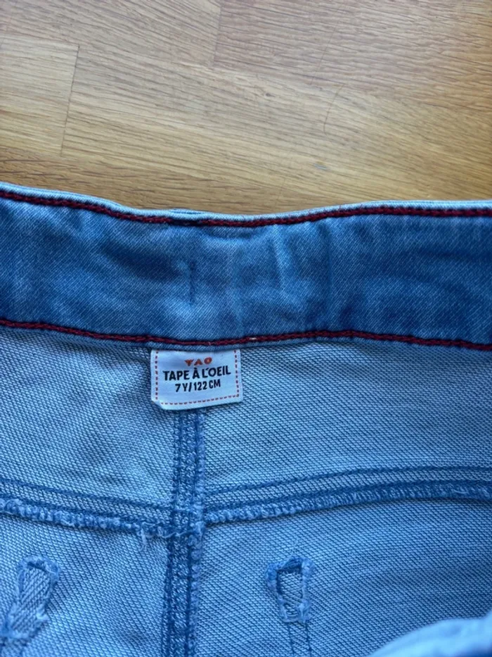 Short en jean tape à l’œil 7 ans garçon - photo numéro 2