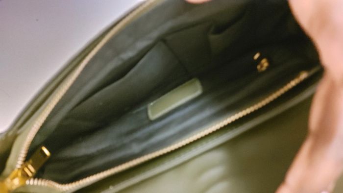 Sac en cuir véritable porté épaule crin de cheval vert jaune - photo numéro 13
