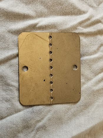 Plaque d'identité vierge