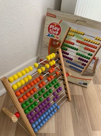 Grand boulier bois multicolore