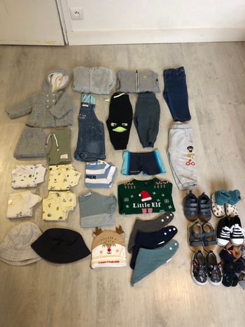 Lot vêtements garçon du 3 mois au 18 mois