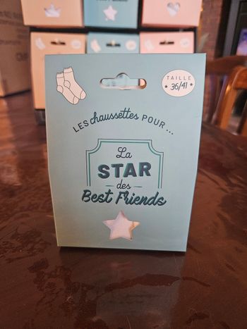 Coffret cadeau chaussette Les chaussette pour la star des best friends